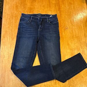 Lucky Brand Women's Blue Denim Skinny Jeans Dark Wash 5-Pocket Size 4